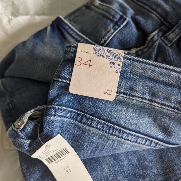 ANTHROPOLOGIE PILCRO THE ICON HIGH WAIST FLARE JEANS • SIZE 34 - Picture 5 of 10